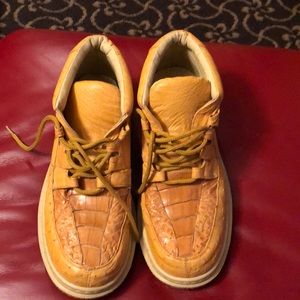 Sefeni alligator an ostrich casual shoes